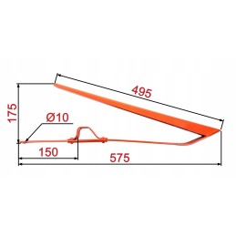Claas Dominator laying grain lifter