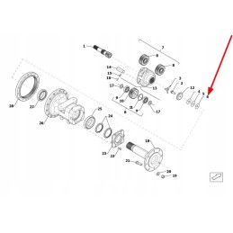 Tf1004 391 08a spacer washer 0 5 mm