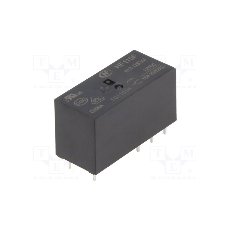 1 pcs x HONGFA RELAY - HF115F/012-1ZS3AF - Relay: electromagnetic, SPDT, Ucoil: 12VDC, 16A, 16A/250VAC, PCB