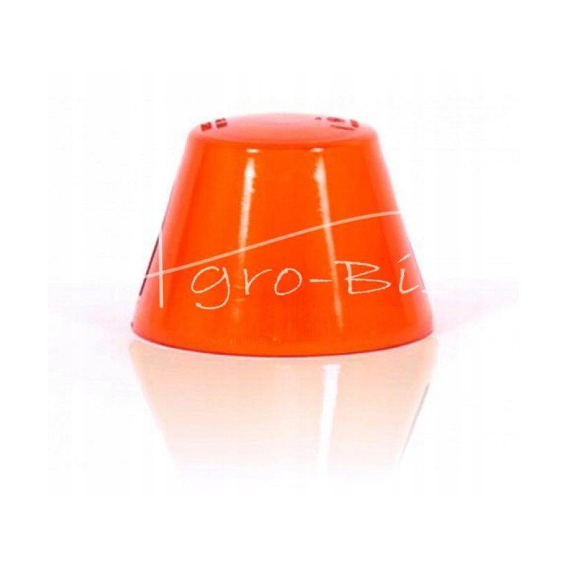 Orange indicator lamp shade