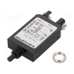 1 pcs x SCHURTER - 4411.0043 - Circuit breaker, Urated: 240VAC, 28VDC, 15A, SPST, Poles: 1, screw