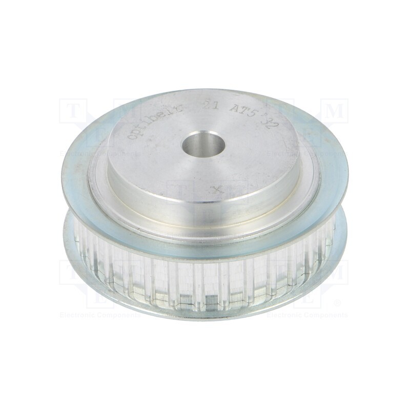 1 pcs x OPTIBELT - 21 AT5 32-200ZA - Belt pulley, AT5, W: 10mm, whell width: 21mm, Ø: 49.7mm, aluminium