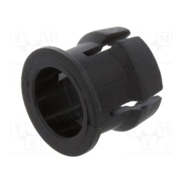 1 pcs x BIVAR - C-175 - LED holder, 5mm, one-piece, black, UL94V-2, L: 6.3mm, Mat: polyamide