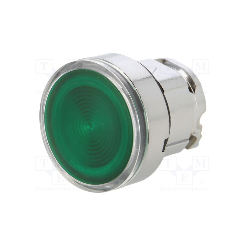 1 pcs x SCHNEIDER ELECTRIC - ZB4BW333S - Switch: push-button, 22mm, Stabl.pos: 1, green, IP66, flat, Pos: 2