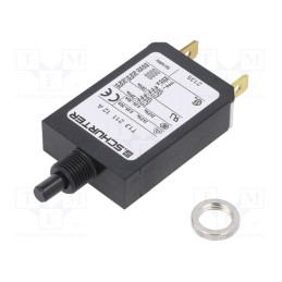 1 pcs x SCHURTER - 4411.002 - Circuit breaker, Urated: 240VAC, 28VDC, 12A, SPST, Poles: 1, screw