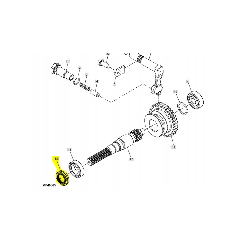 Drive system seal john deere LVU20680