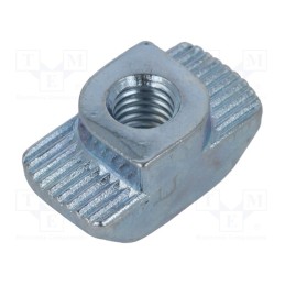 1 pcs x ELESA+GANTER - GN 505-10-M5-OB - Nut, for profiles, Width of the groove: 10mm, steel, zinc, T-slot