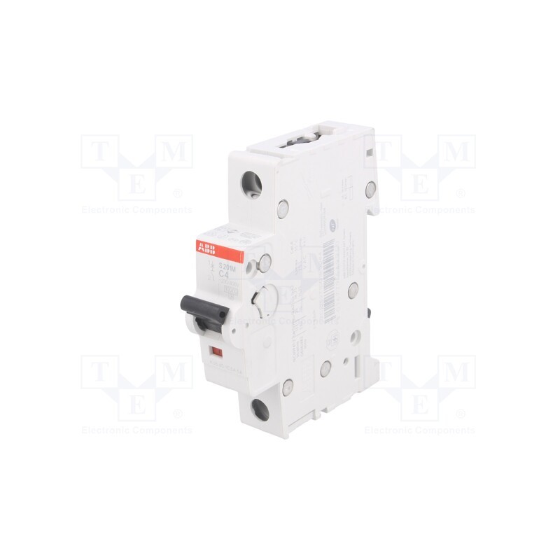 1 pcs x ABB - 2CDS271001R0044 - Circuit breaker, 230/400VAC, Inom: 4A, Poles: 1, Charact: C, 10kA