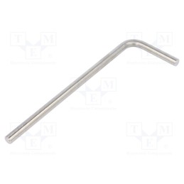 1 pcs x ELESA+GANTER - GN 480.3-D10-70-210-NI - Connecting tubes, angular, D: 10mm, L: 210mm, stainless steel, oval