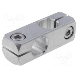 1 pcs x ELESA+GANTER - GN 474-B12-B12-MT - Mounting coupler, cross, D: 12mm, S: 10mm, W: 16mm, H: 16mm, L: 48mm