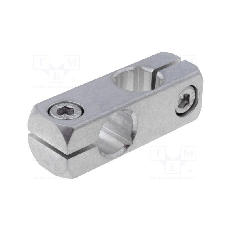 1 pcs x ELESA+GANTER - GN 474-B12-B12-MT - Mounting coupler, cross, D: 12mm, S: 10mm, W: 16mm, H: 16mm, L: 48mm
