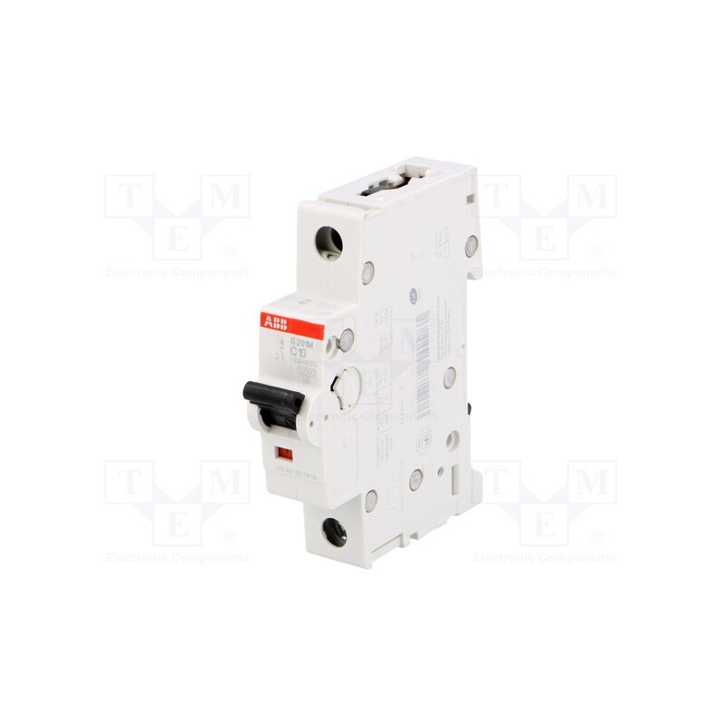 1 pcs x ABB - 2CDS271001R0104 - Circuit breaker, 230/400VAC, Inom: 10A, Poles: 1, Charact: C, 10kA