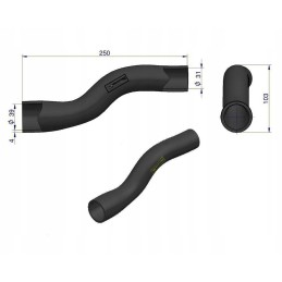 Upper radiator pipe 3148117r1 Warynski