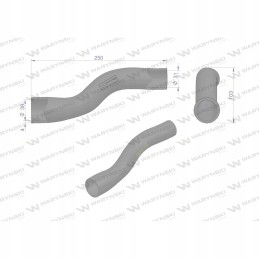 Upper radiator pipe 3148117r1 Warynski