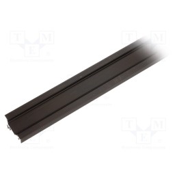 1 pcs x TOPMET - 83040021 - Profiles for LED modules, black, L: 1m, CORNER10, aluminium