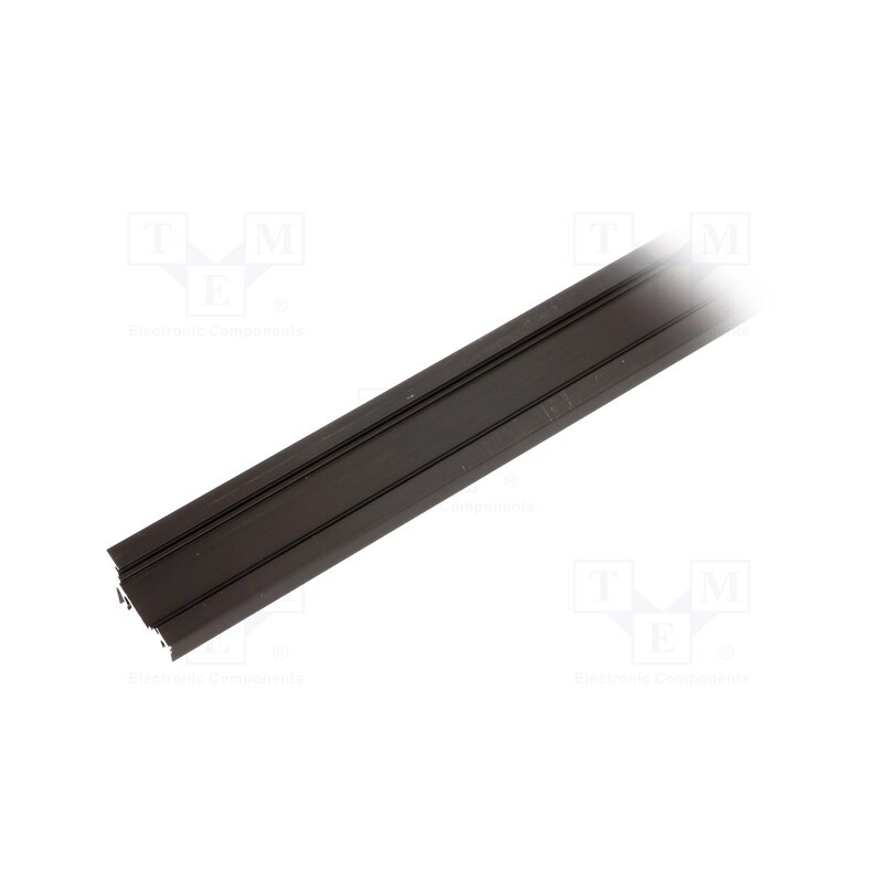 1 pcs x TOPMET - 83040021 - Profiles for LED modules, black, L: 1m, CORNER10, aluminium