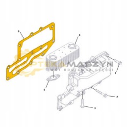 Radiator gasket claas axos 310 320 340 330