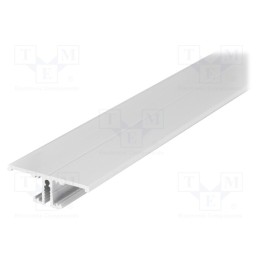 1 pcs x TOPMET - 90020001 - Profiles for LED modules, white, L: 1m, BACK10, aluminium