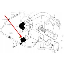743661 0 air filter intake port