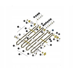 Chain sprocket new holland z12 84072022 cnh
