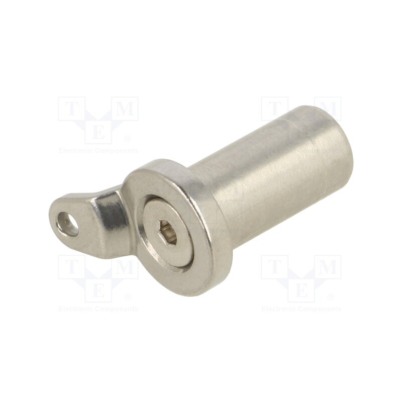 1 pcs x ELESA+GANTER - GN 2342-NI-10-20-E-1 - Assembly pin, Ø: 10mm, L: 20mm, Mat: stainless steel