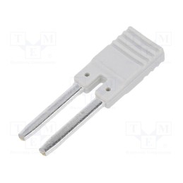 1 pcs x RELPOL - ZGZP-2 GY - Connection bridge, 10A, 250VAC, Electr.connect: Push-in, grey