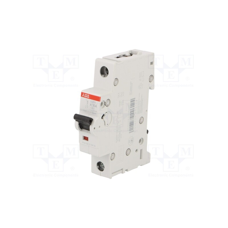 1 pcs x ABB - 2CDS251001R0467 - Circuit breaker, 230/400VAC, Inom: 16A, Poles: 1, Charact: K, 6kA