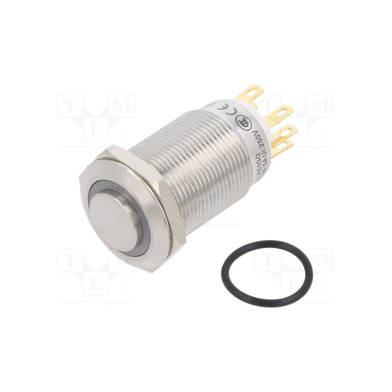 1 pcs x ONPOW - LAS1GQH-11ZE/R/24V/S - Switch: vandal resistant, Pos: 2, SPDT, 3A/220VAC, 5A/24VDC, IP65