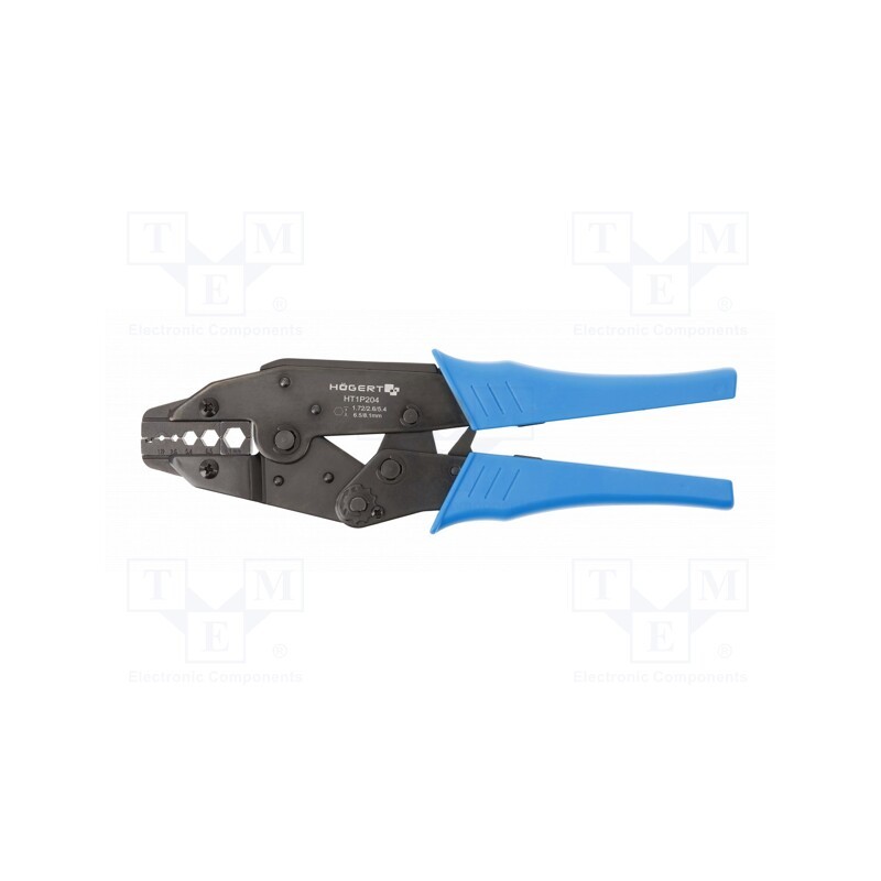 1 pcs x Hu00d6GERT TECHNIK - HT1P204 - Tool: for crimping, coaxial connectors, 230mm, 1.72÷8.1mm2