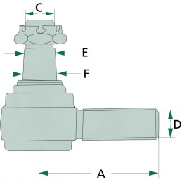 Ball joint right and left Fendt 922 38706164