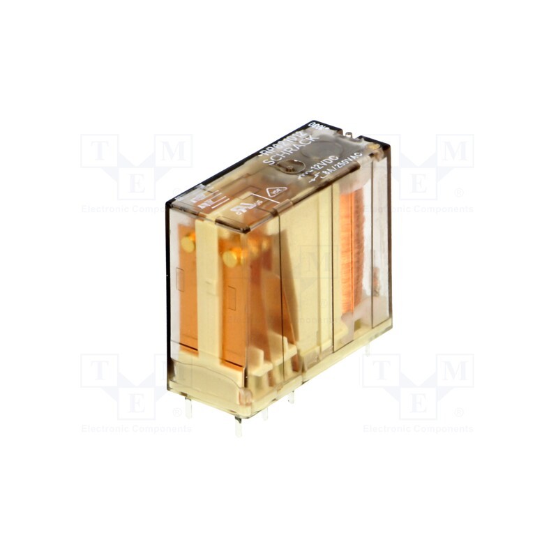 1 pcs x TE Connectivity - 1393845-4 - Relay: electromagnetic, DPDT, Ucoil: 12VDC, Icontacts max: 8A, PCB