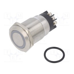 1 pcs x ONPOW - LAS1GQF-11E/L/B/12V/S - Switch: vandal resistant, Pos: 2, SPDT, 3A/220VAC, 5A/24VDC, IP65