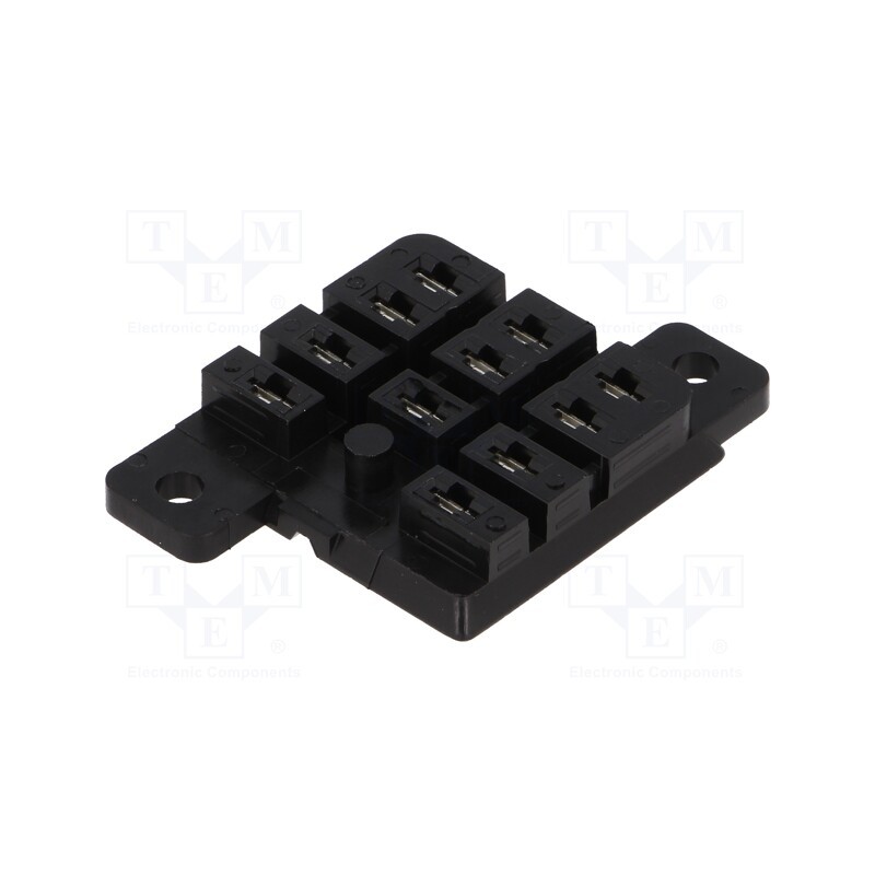 1 pcs x SCHRACK - 2-1393844-3 - Socket, PIN: 11, 10A, 240VAC, H: 11mm, W: 37.8mm, on panel, for PCB