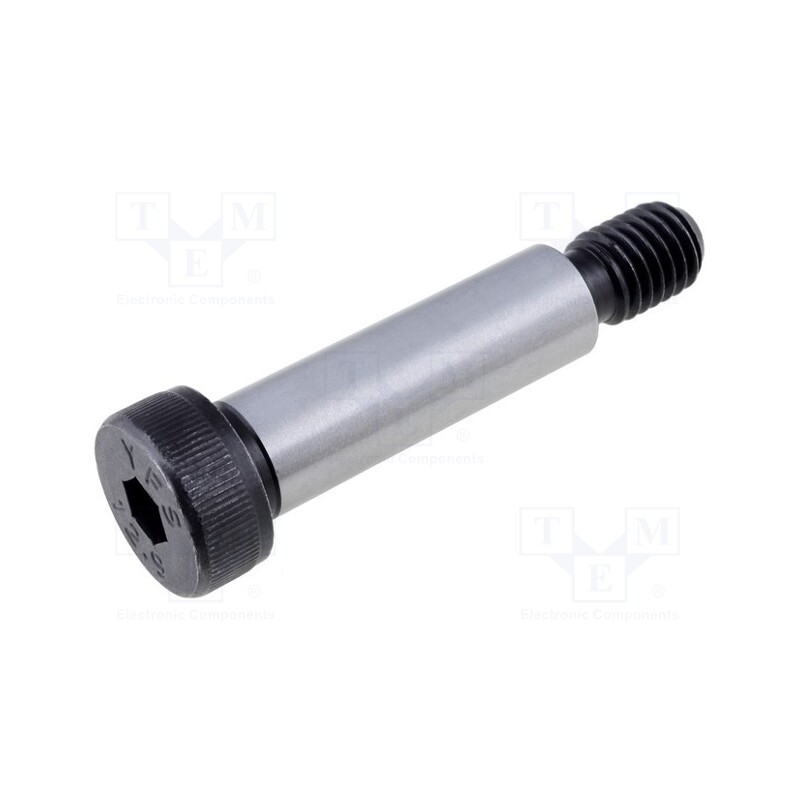 1 pcs x ELESA+GANTER - ISO 7379-12-M10-40 - Shoulder screw, steel, M10, 1.5, Thread len: 16mm, hex key, HEX 6mm
