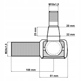 Rod end case jx maxxum mxu puma 87542553