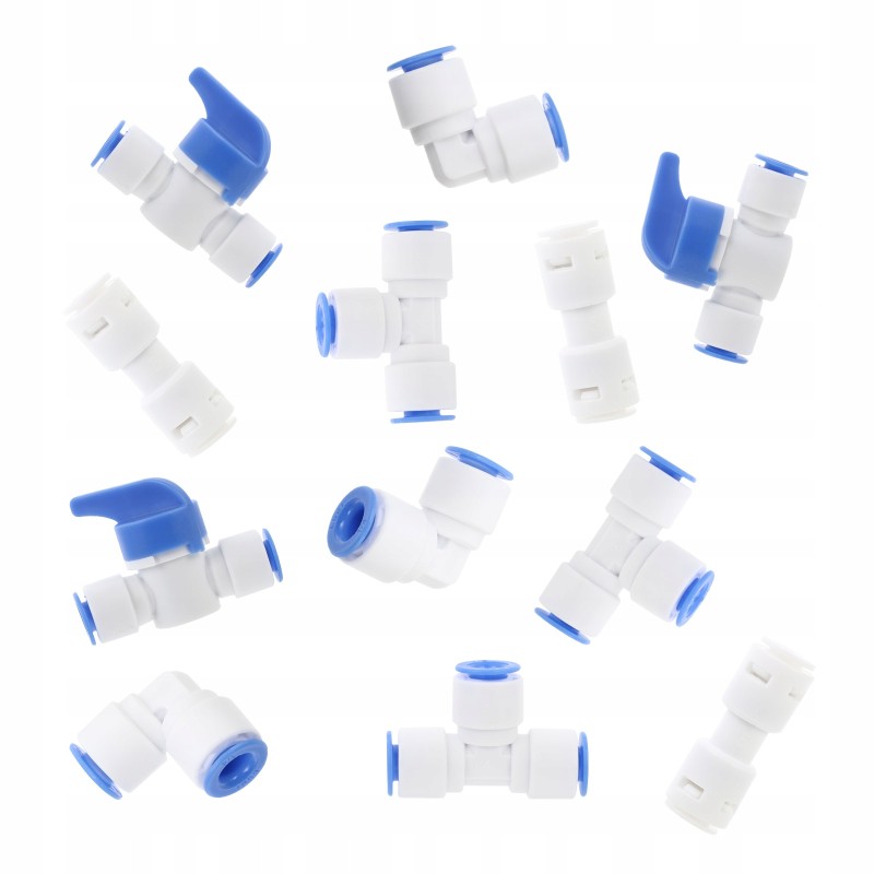 Metal water purification hose connector