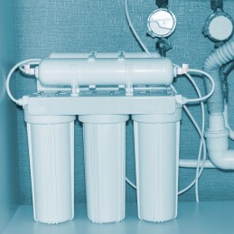 Metal water purification hose connector