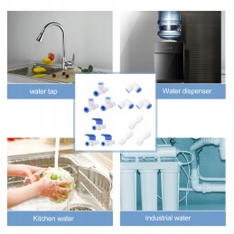 Metal water purification hose connector