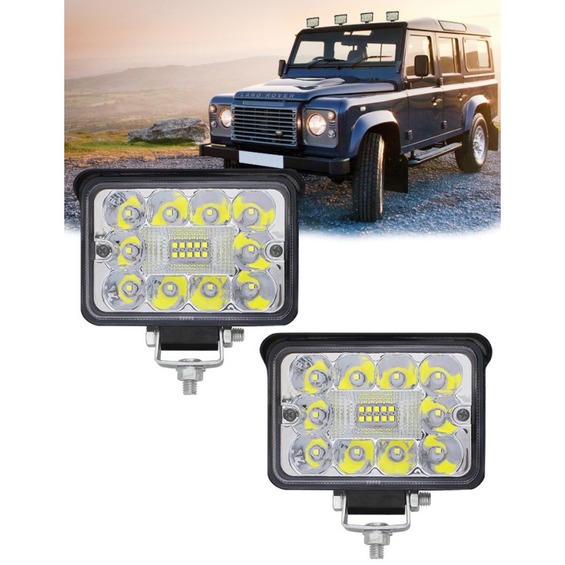 Set of 2 x halogen LED work lamp 60w 12 24v