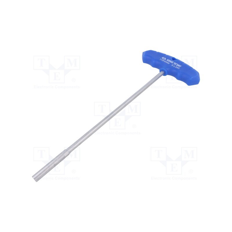 1 pcs x KING TONY - 115H06M-10 - Wrench, 6-angles,socket spanner, HEX 6mm, Chrom-vanadium steel