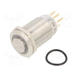 1 pcs x ONPOW - LAS1GQH-11ZE/G/24V/S - Switch: vandal resistant, Pos: 2, SPDT, 3A/220VAC, 5A/24VDC, IP65