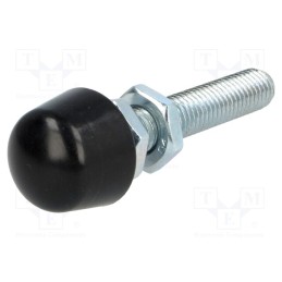 1 pcs x ELESA+GANTER - GN 708.1-M10-77-B-ST - Clamping bolt, Thread: M10, Base dia: 18mm, Kind of tip: rounded