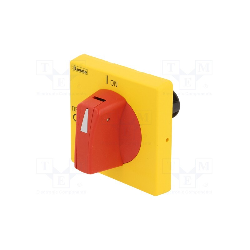1 pcs x LOVATO ELECTRIC - GAX64 - Knob, GA, red/yellow