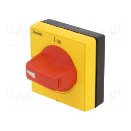 1 pcs x LOVATO ELECTRIC - GAX62 - Knob, GA, red/yellow