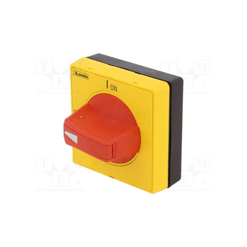 1 pcs x LOVATO ELECTRIC - GAX62 - Knob, GA, red/yellow