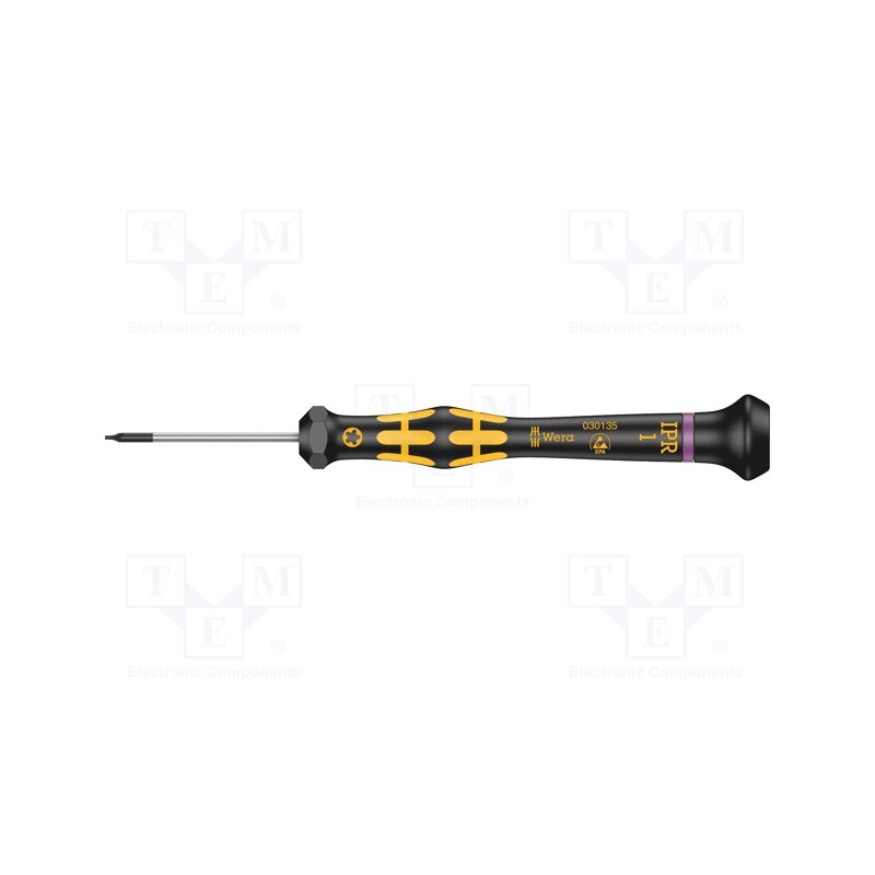 1 pcs x WERA - 5030135001 - Screwdriver, Torx® PLUS with protection, precision, 1IPR, ESD