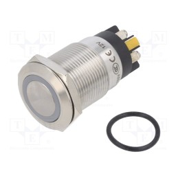 1 pcs x ONPOW - LAS1GQF-11E/L/Y/12V/S - Switch: vandal resistant, Pos: 2, SPDT, 3A/220VAC, 5A/24VDC, IP65