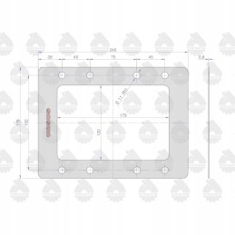 Gasket for the lower box cover krazelite 0 8mm stainless steel