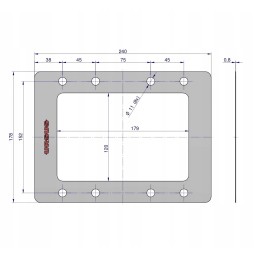 Gasket for the lower box cover krazelite 0 8mm stainless steel