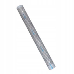 Vertical cover for the exhaust pipe, stainless steel, h18, height